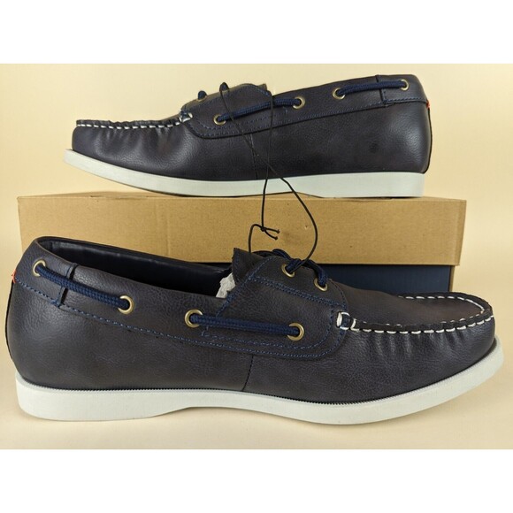 Weatherproof Vintage Benny Boat Shoes Mens 13M Navy Blue Lace Up Shoes NWB main image 11